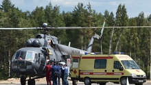 Trực thăng Mi-28N của không quân Nga đã bị rơi khi trình diễn